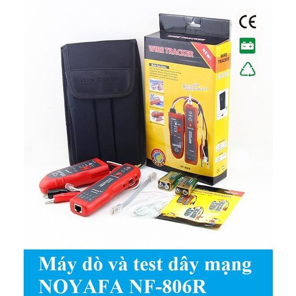 Máy kiểm tra cáp mạng đa năng Noyafa NF-806R cao cấp + TẶNG kèm 02 viên pin sạc 9V