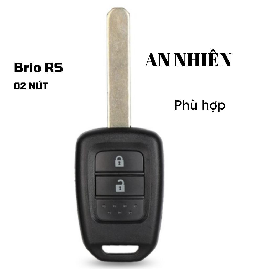 Bao da dành cho móc khoá bọc ốp chìa khóa xe ô tô Brio RS 2018 - 2022, da bò, nhiều màu, khâu thủ công Honda3
