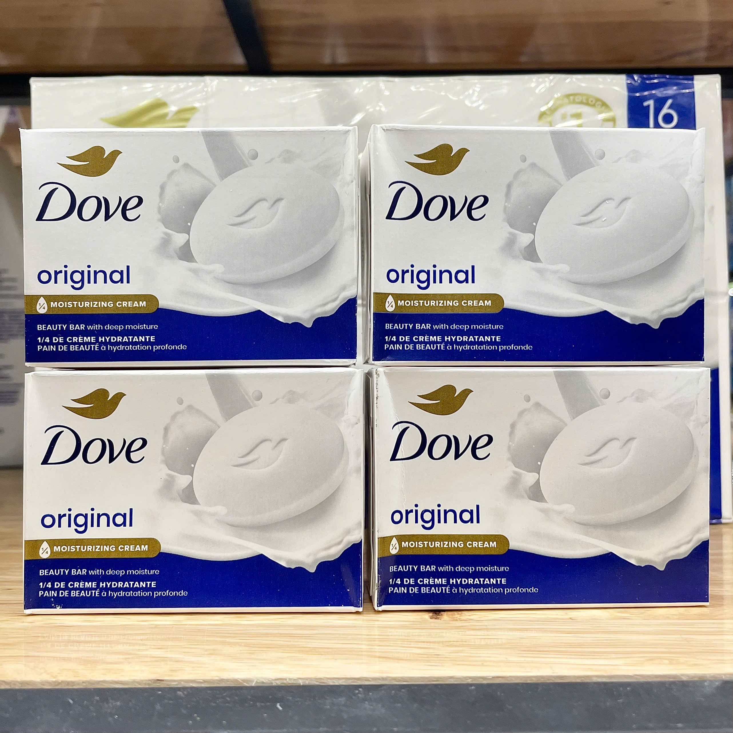 4 Bánh Xà Phòng Cục Dove Mỹ White Beauty 106G Dưỡng Trắng Da