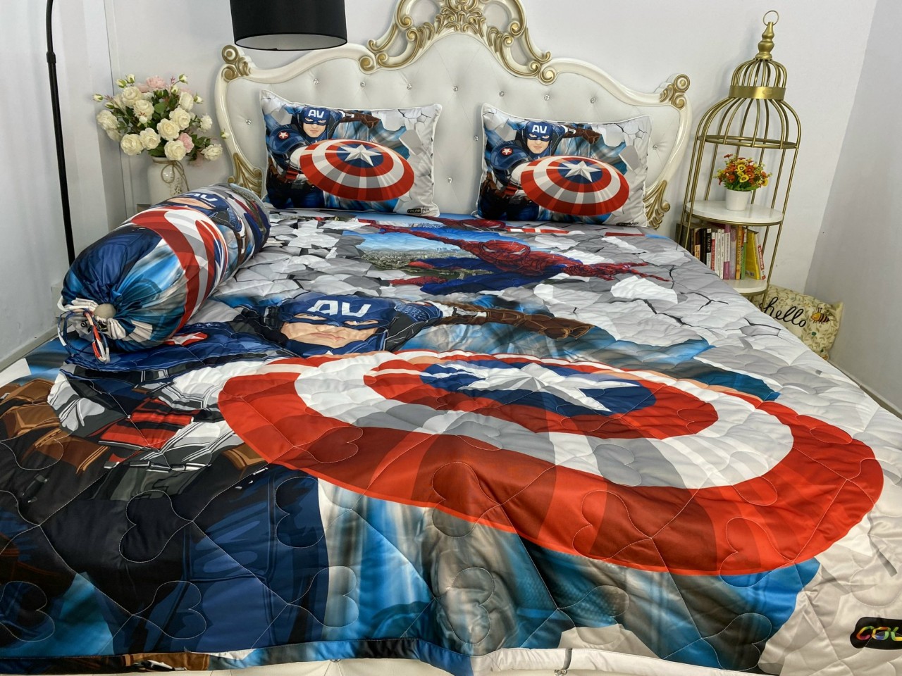 Bộ Drap gối HÀNG CHÍNH HÃNG thun Ý 5D Cao Cấp , mát lạnh, thấm hút tốt.