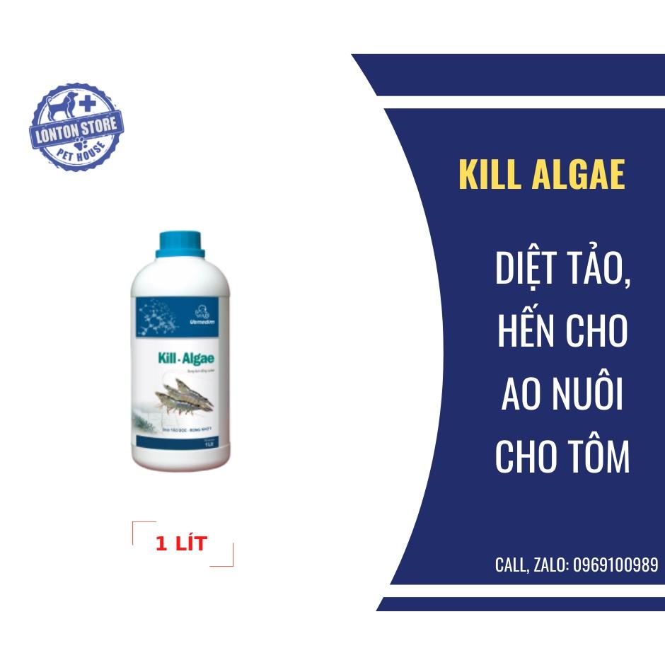 VEMEDIM Kill Algae tôm, dùng diệt tảo trong nước ao nuôi tôm, chai 1 lit - Lonton store