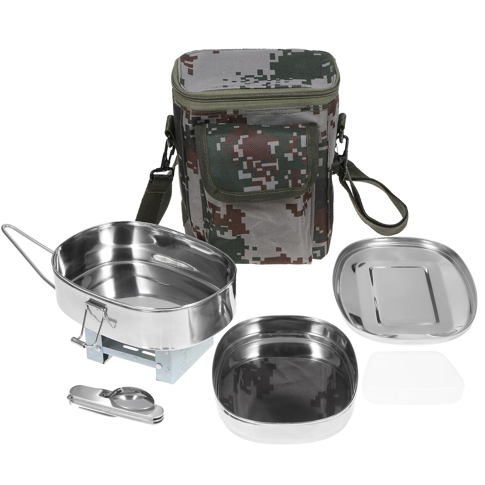 Set Combo Hộp Cơm Trưa Tiện Dụng Cho Cắm Trại Dã Ngoại