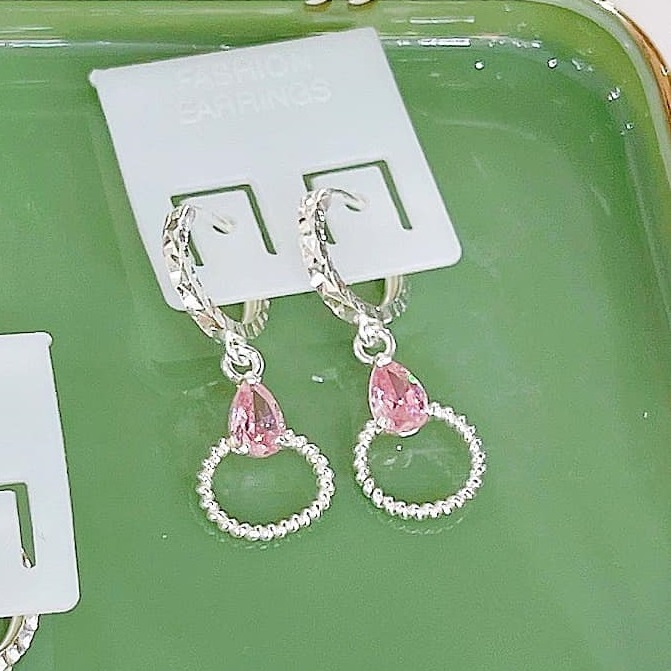 Bông tai trẻ em thời trang chất liệu bạc ta MS053d