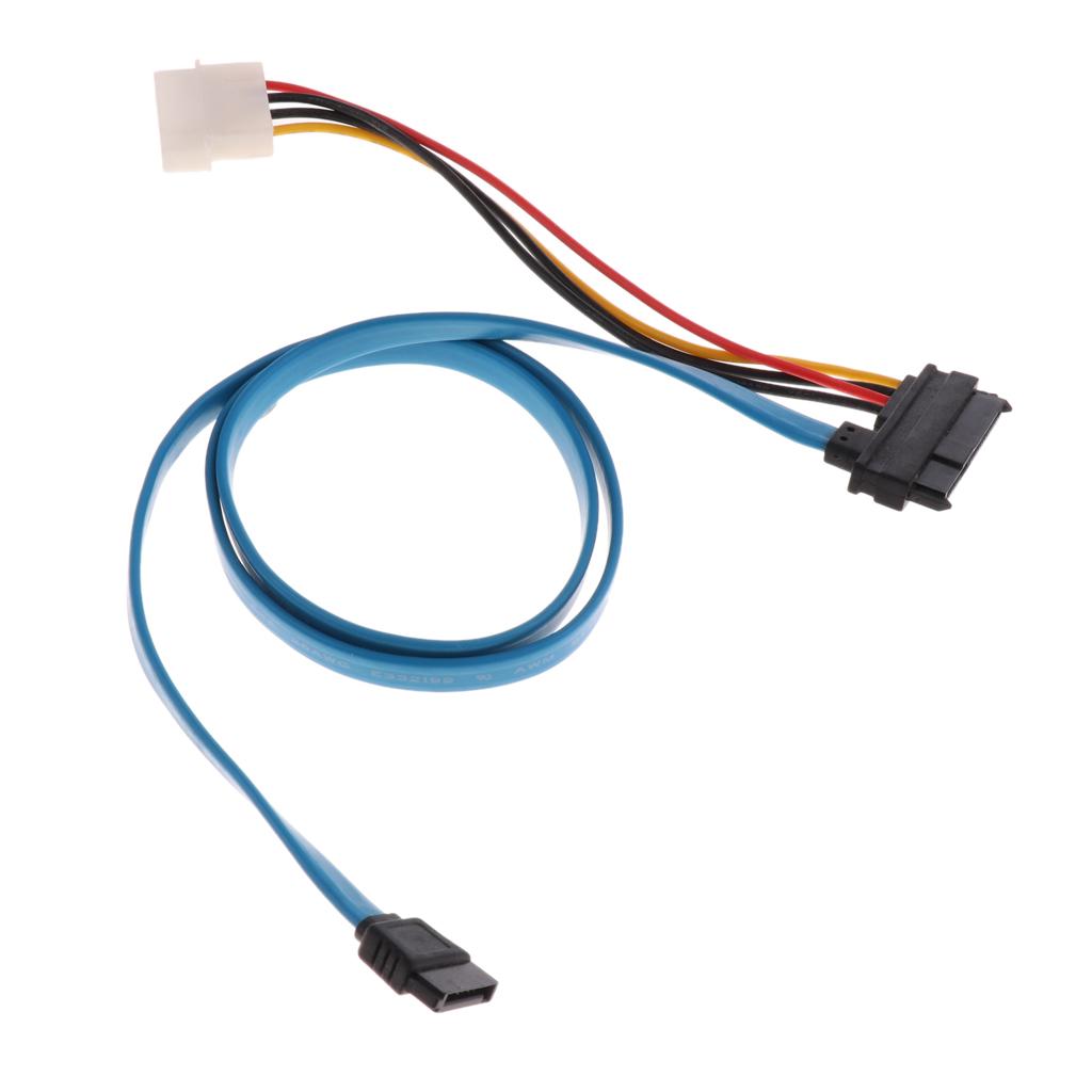 7 Pin  Serial  SAS 29 Pin & 4 Pin Cable Male Connector Adapter