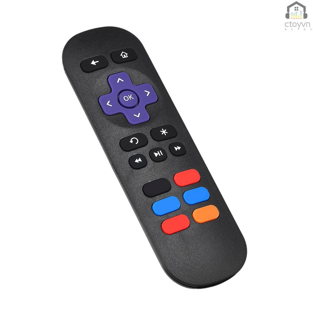 Điều khiển từ xa thông minh cho Roku 1 2 3 4 LT HD XD XS màu đen