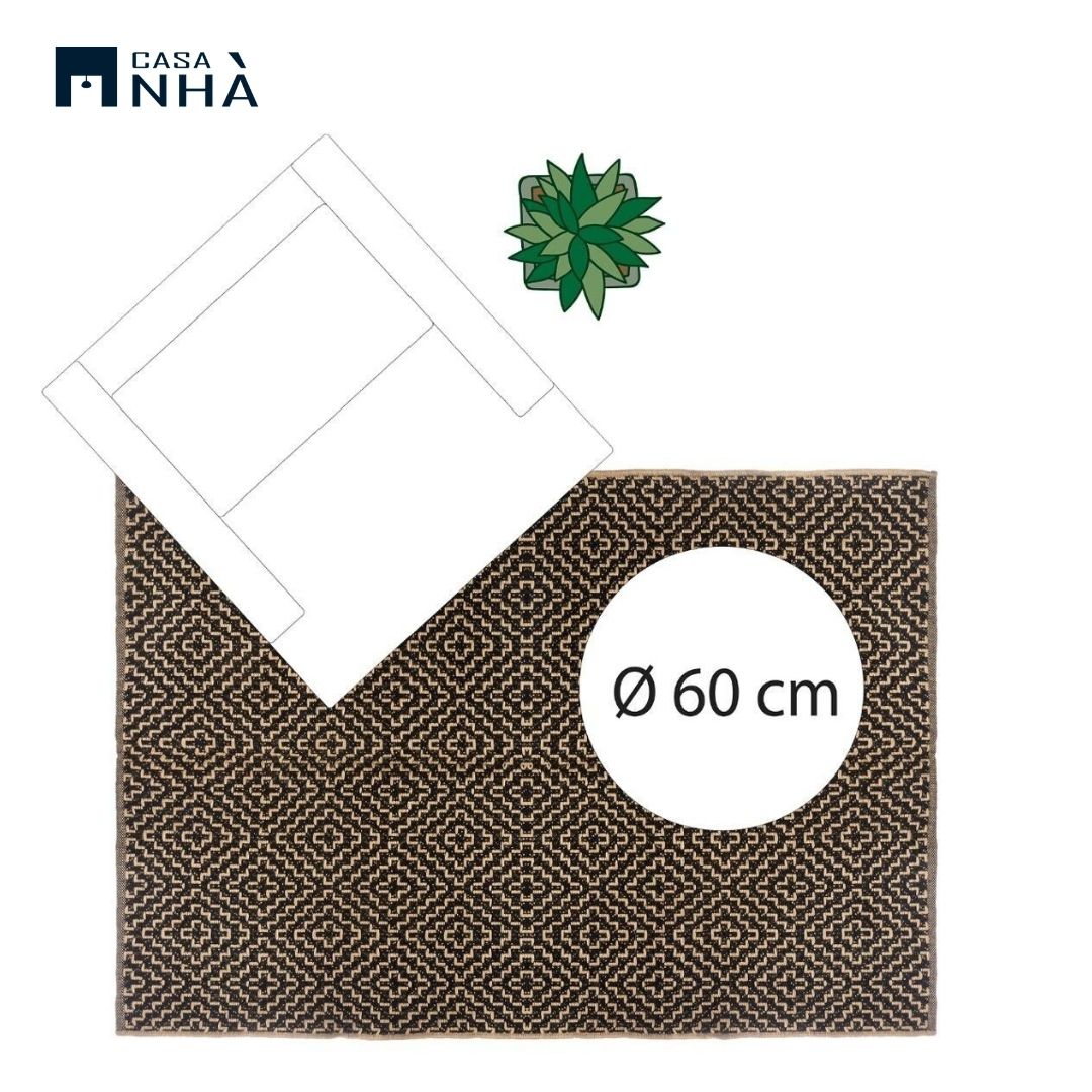 Thảm cotton trang trí nhà cửa COT CARPET 170x120cm