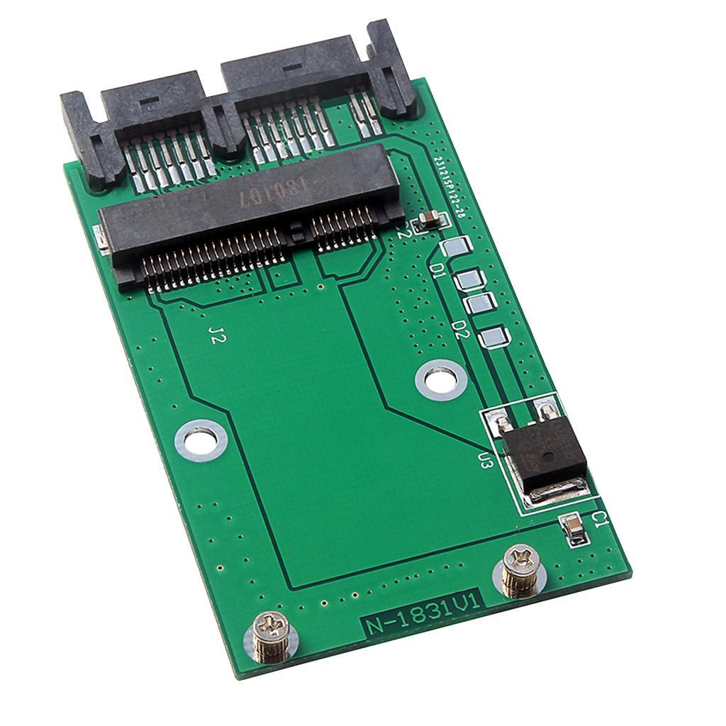 1Piece MSATA SSD to 1.8 inch Micro SATA 16Pin Adapter PCB Board