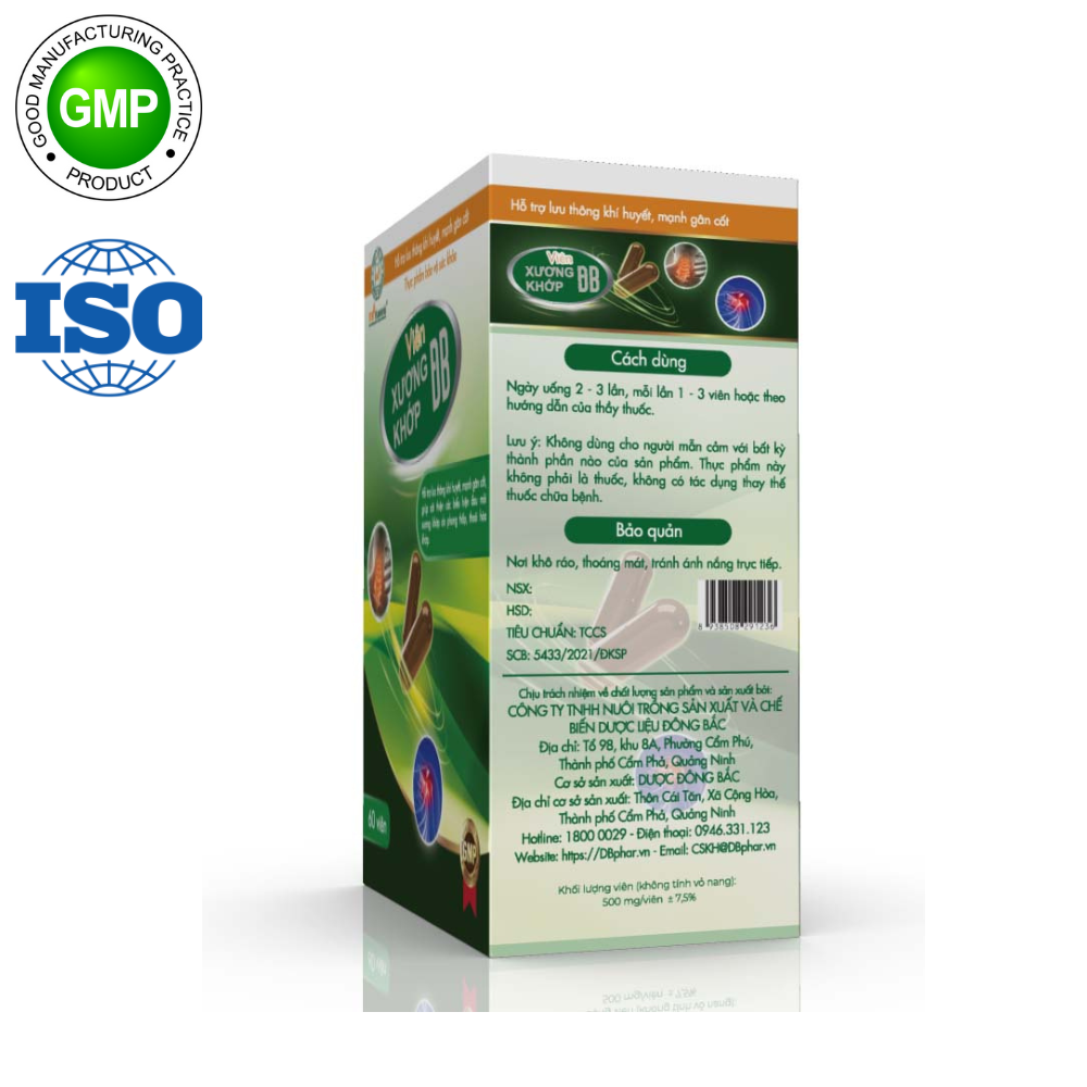 Viên Xương khớp ĐB - Lọ 60 viên