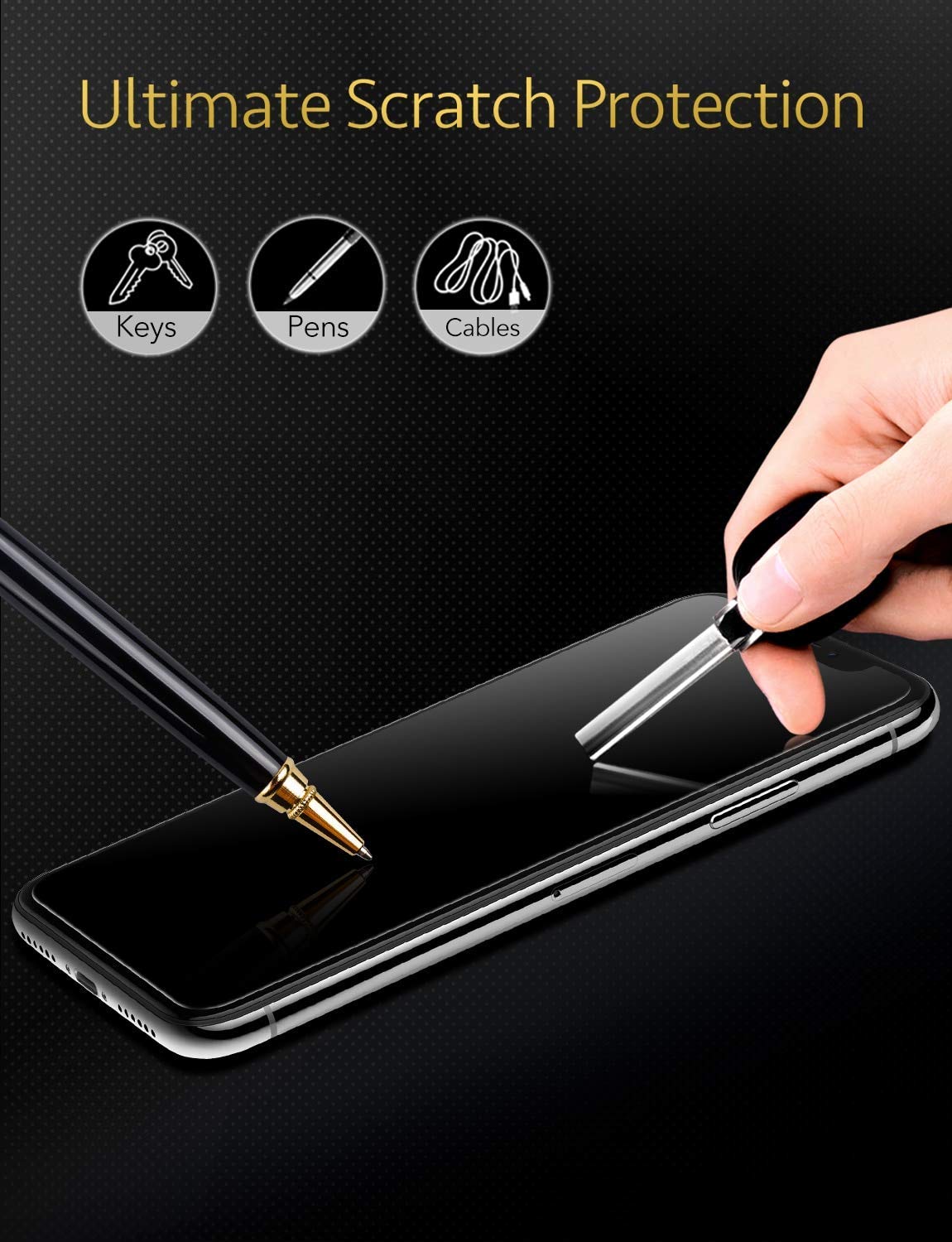 Miếng dán cường lực ESR iPhone X - Xs - Xs Max_Hàng Nhập Khẩu