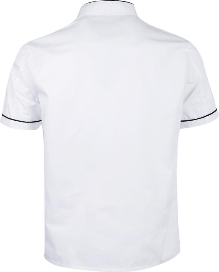 Chef Jacket Uniform Short Sleeve Hotel Kitchen Chefwear Cook Coat