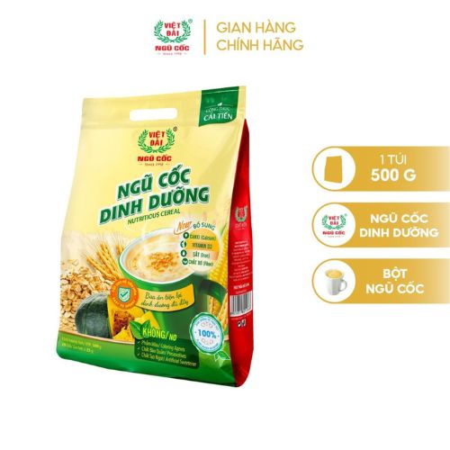 Bột Ngũ Cốc Dinh Dưỡng VIỆT ĐÀI Bổ Sung Các Chất Dinh Dưỡng Cần Thiết Cho Cơ Thể Túi 500gam