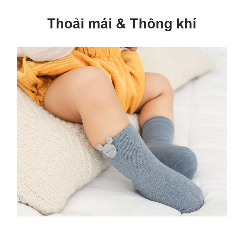 [Einmilk.ân ninh]Tất chân cho bé 0-3 tuổi cotton nguyên chất không xương SK23