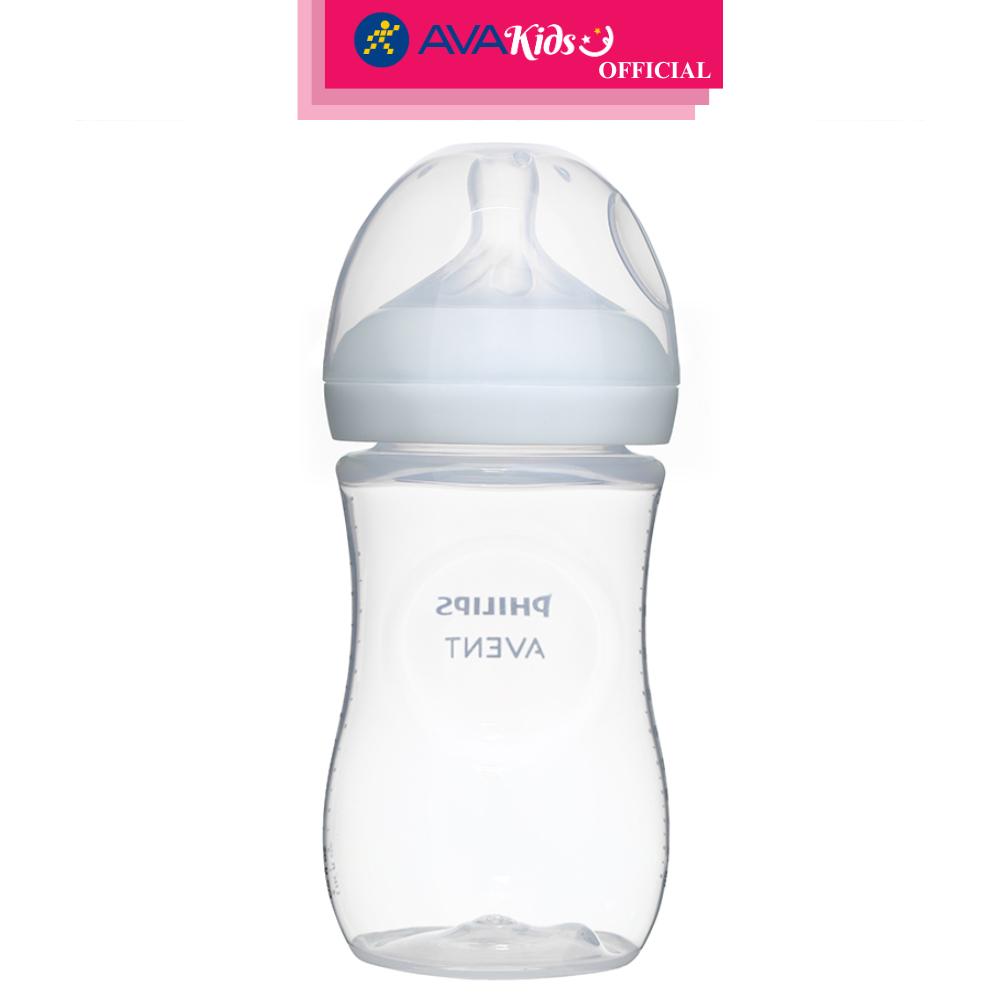 Bình sữa nhựa PP Philips Avent SCY903/01 cổ rộng 260 ml (1 - 3 tháng) - Hàng Chính Hãng