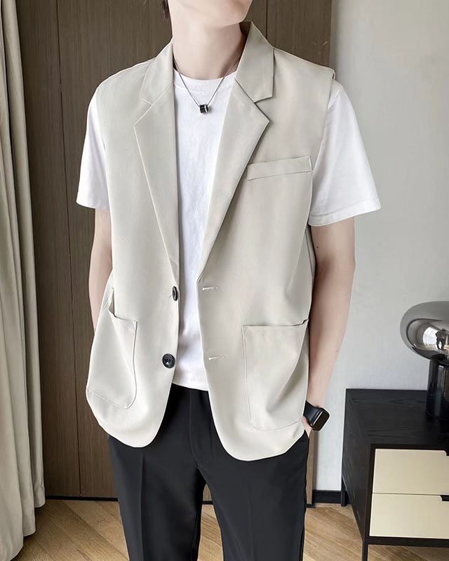 Áo Gile, Áo Gile kiểu dáng vest nam sang trọng lịch lãm, thời trang hàng thiết kế cao cấp N47
