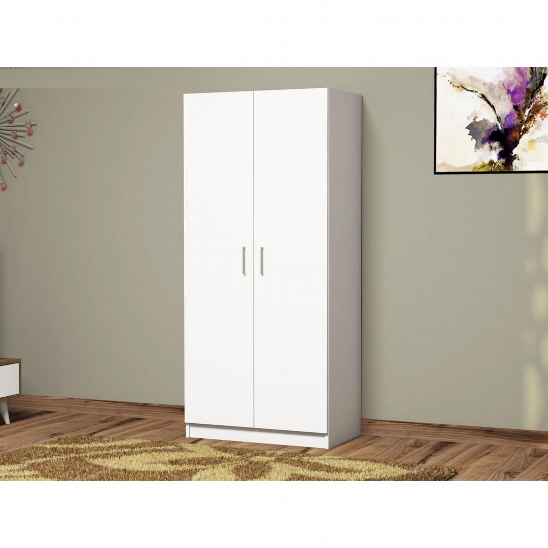 Tủ quần áo gỗ hiện đại SMLIFE Busshiri | Gỗ MDF dày 17mm chống ẩm | D80xR50xC180cm
