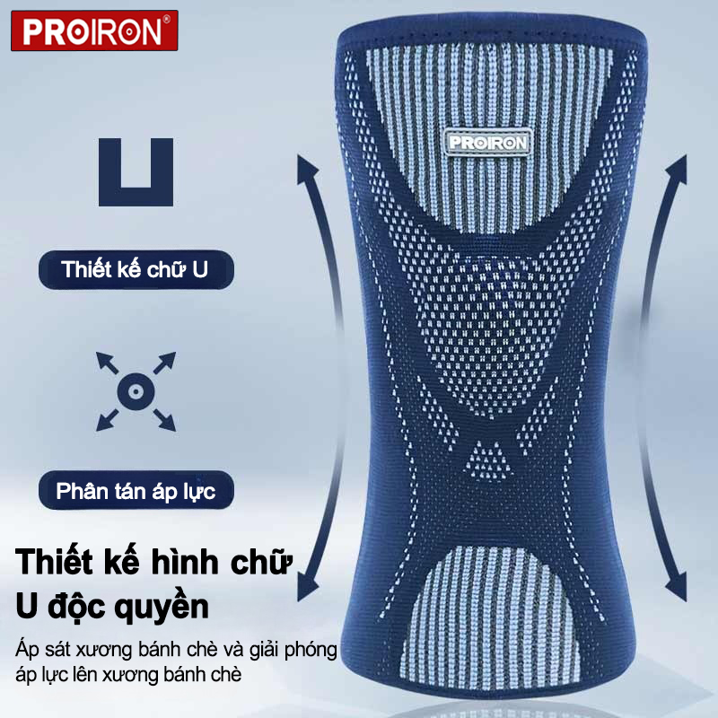 Đai  Hỗ Trợ Đầu Gối Silicon Lò Xo Chính Hãng Proiron - SHOP TOÀN CHÂU