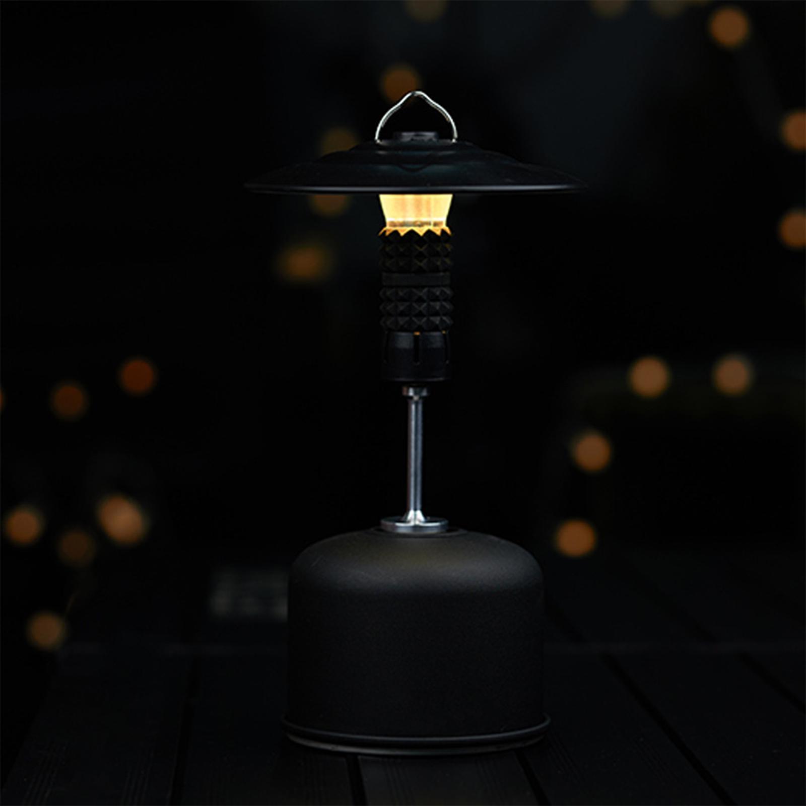 Camping Gas Tank Adapter Lamp Extension Pole Rod Lantern Gas Tank Bracket for Fishing Hiking