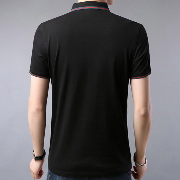 Áo Thun Nam Có Cổ Cổ Bẻ Phối Sọc Cao Cấp AT08 - ShopN6