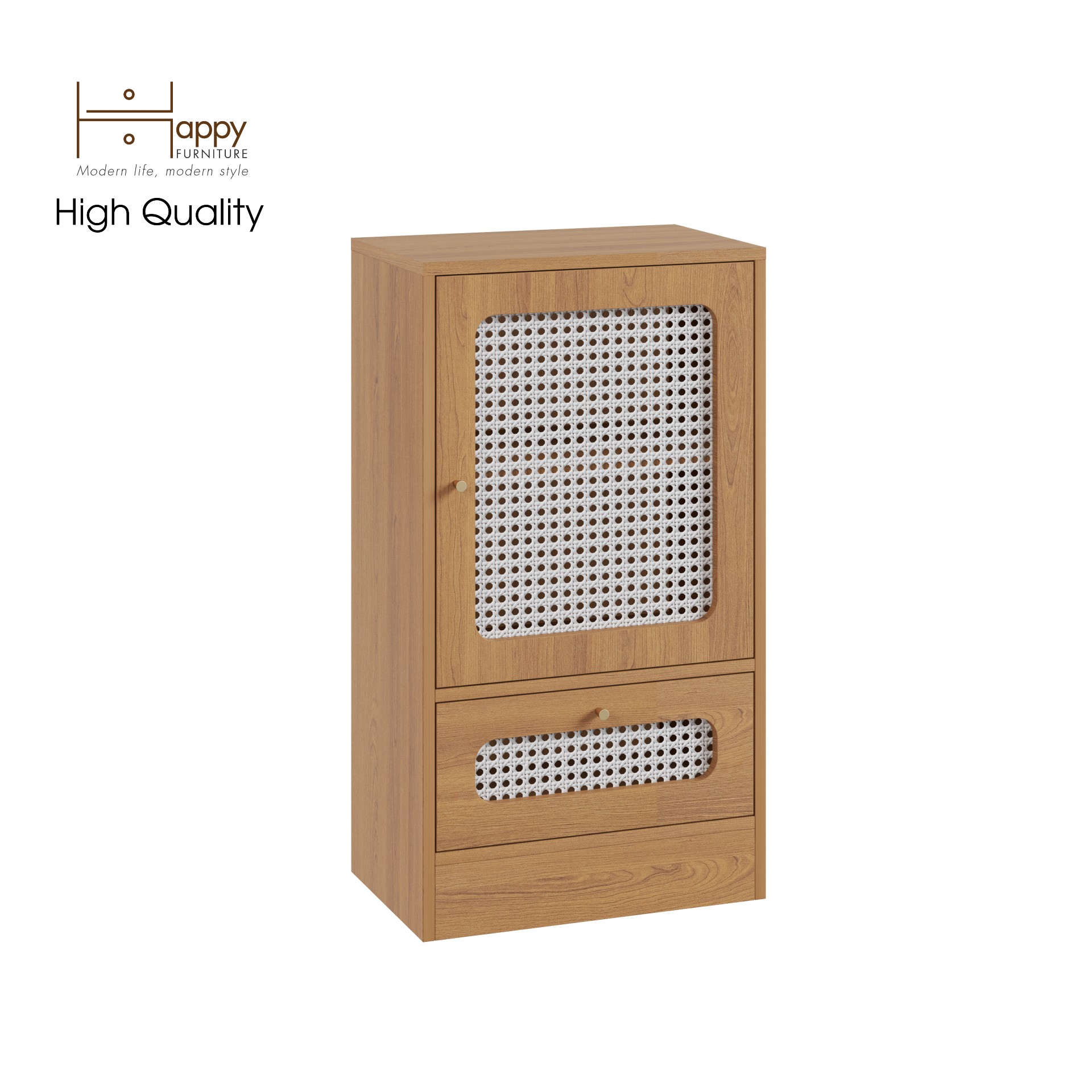 [Happy Home Furniture] MEYDAN, Tủ đựng đồ cánh mây , 50cm x 32cm x 90cm ( DxRxC), TCM_049