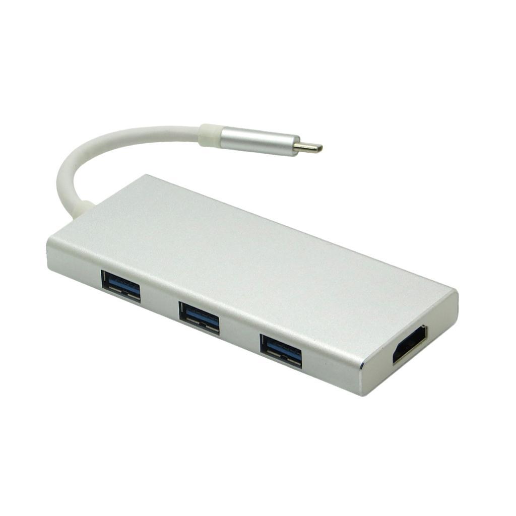 7 in 1 Type C to HDMI Hub Charging Card Reader USB 3.0 SD TF Adapter