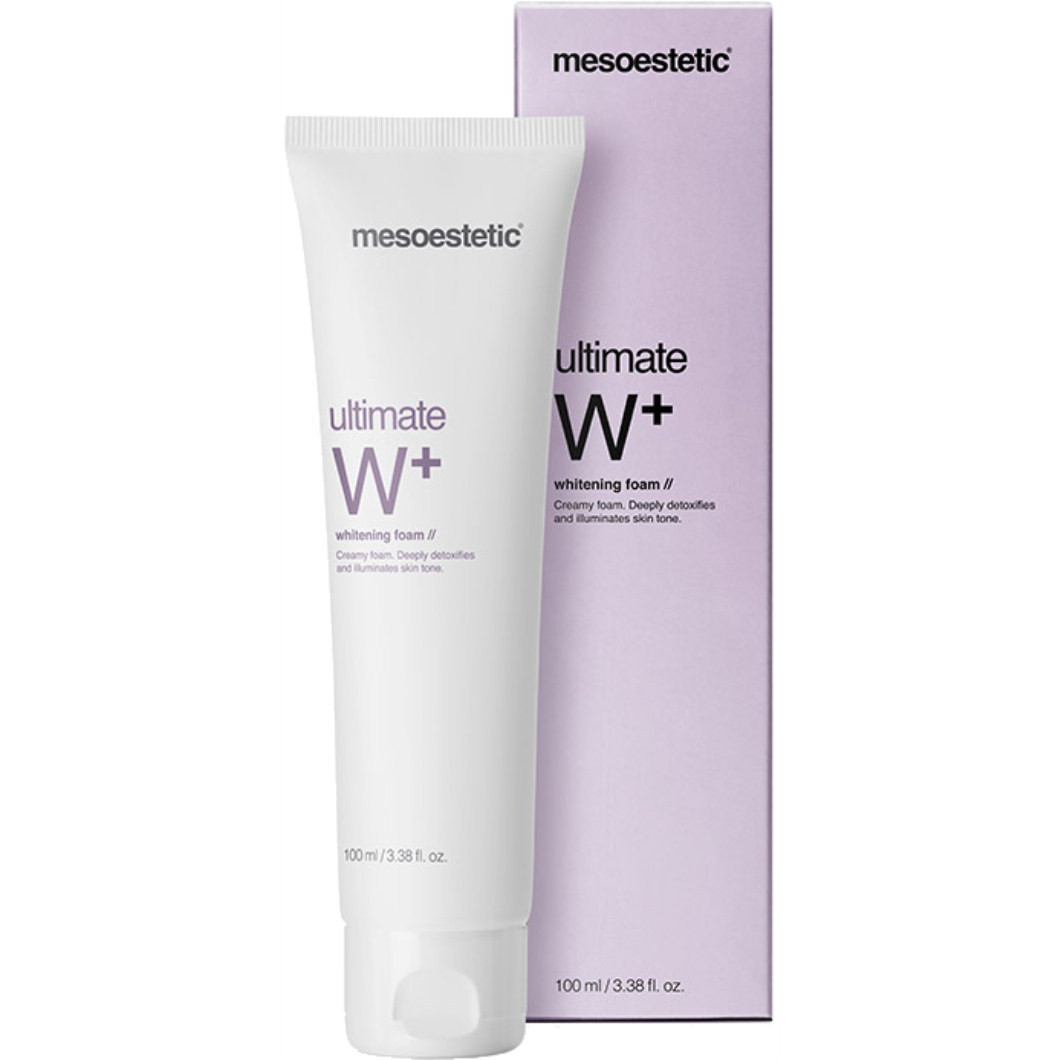 Sữa rửa mặt trắng da tạo bọt Mesoestetic Ultimate W+ Whitening Foam