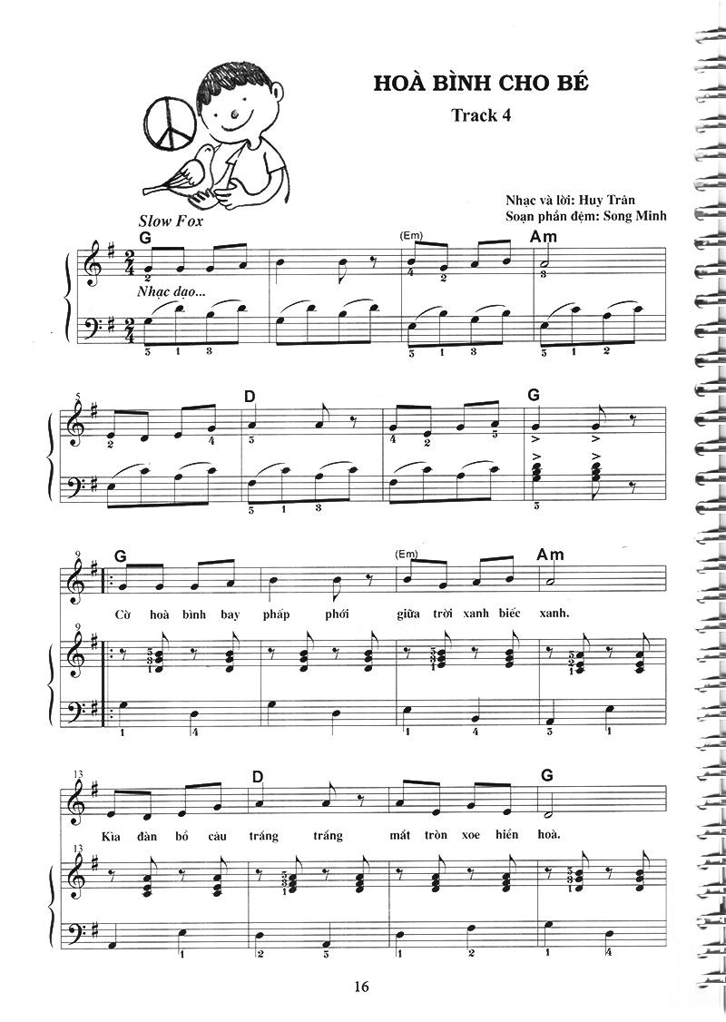 Sách Thực Hành Đệm Piano - Chủ Đề: Ca Khúc Thiếu Nhi (Phần 1)