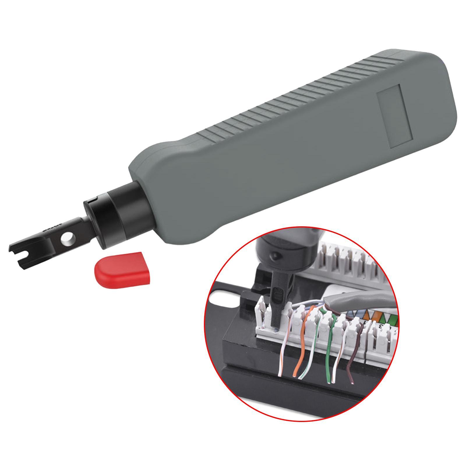 Punch Down Impact Tool Double Blade Practical Lan Network Cable Ethernet