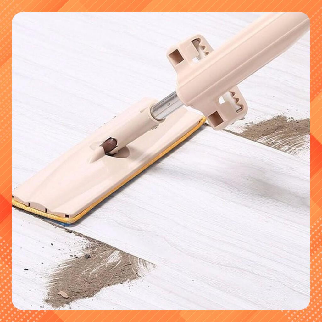 Cây lau nhà tự vắt phẳng thông minh Spin Mop xoay 360 độ