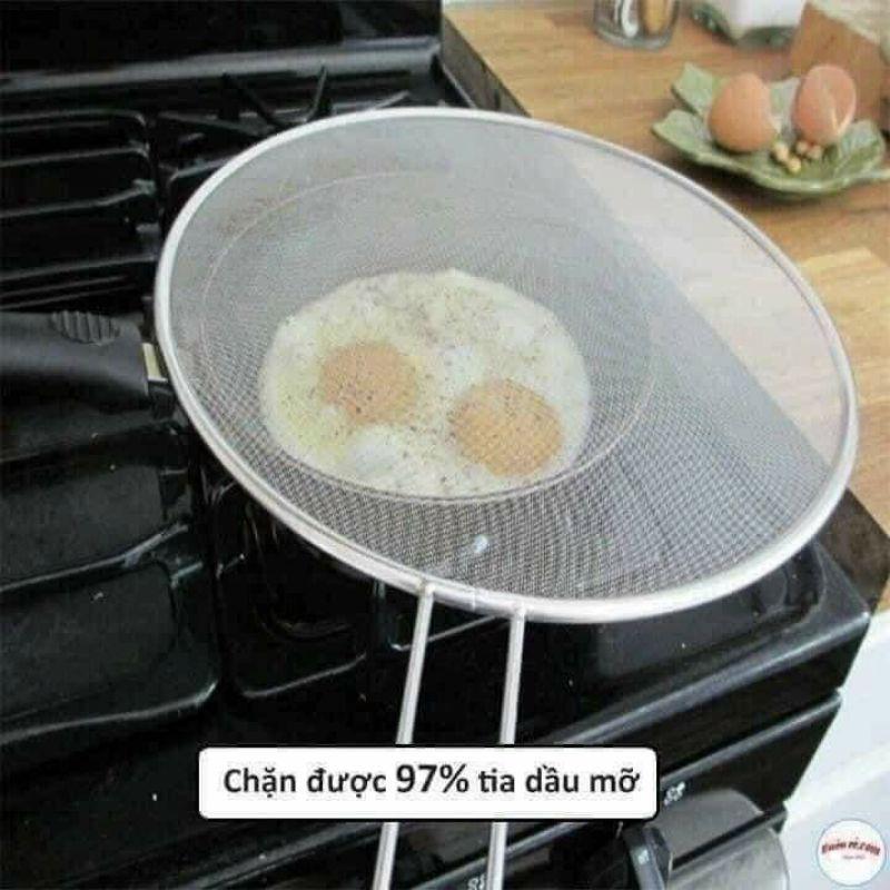 NẮP ĐẬY CHẢO BẰNG LƯỚI INOX DẠNG TRÒN 19cm