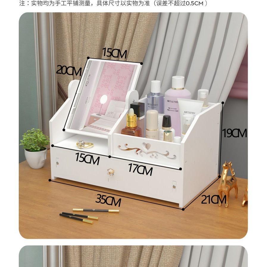 ️Kệ Mỹ Phẩm️ Mini, Kệ Để Đồ Trang Điểm Có Kèm Gương