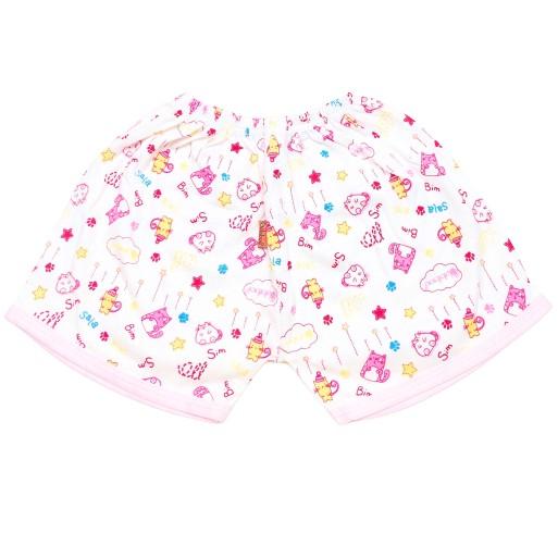 Bộ cotton ngắn ráp lăn in hình BABIBOO - BBC40