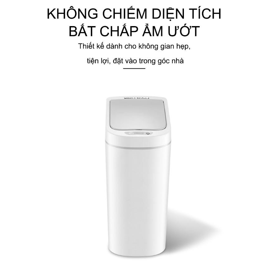 Thùng rác cảm ứng hồng ngoại tiết kiệm không gian 7L