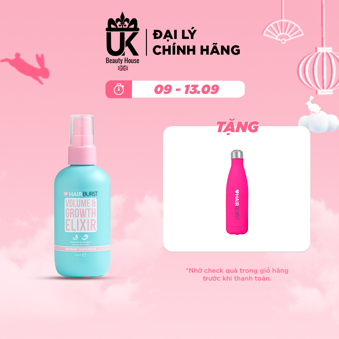 Xịt tạo độ phồng và kích thích mọc tóc Hairburst Volume and Growth Elixir 125ml