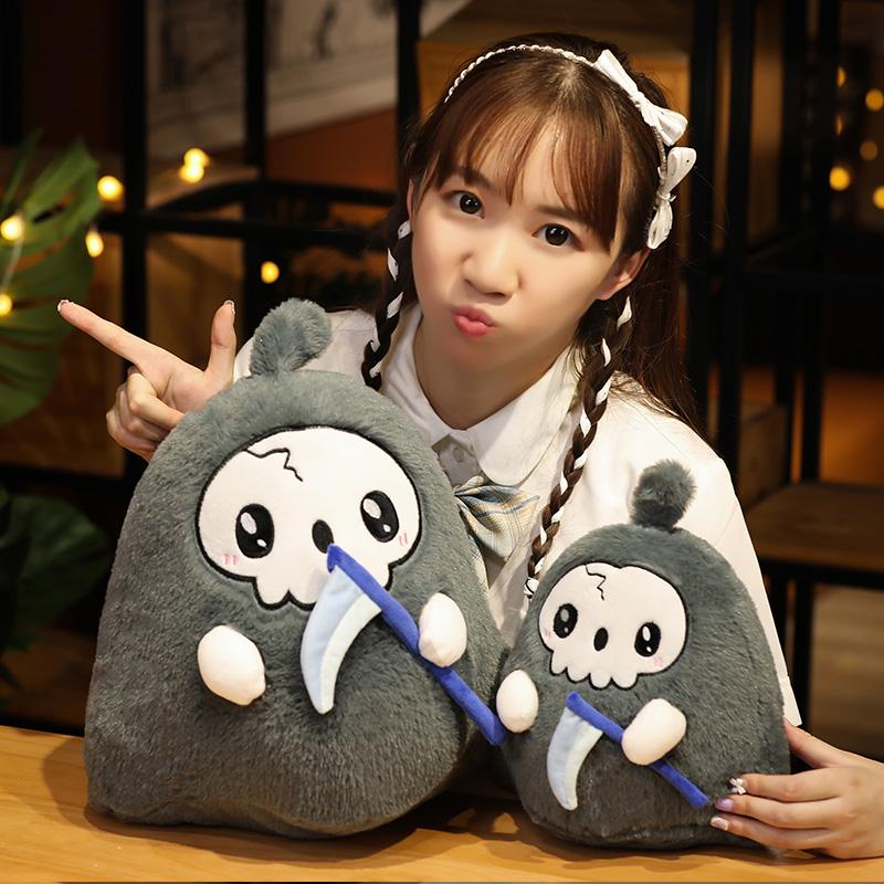 20-40Cm Hoạt Hình Dễ Thương Halloween Đầu Lâu Chết Sang Trọng Đồ Chơi Nhồi Bông Gối Sáng Tạo Búp Bê Bé Gái Trẻ Em Bạn Bè Đẹp quà Tặng Sinh Nhật