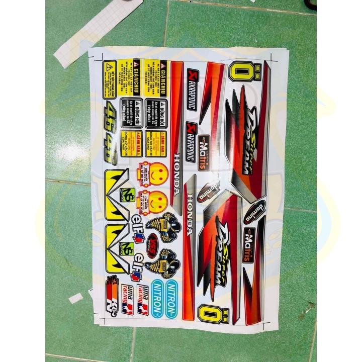 Tem rời xe DREAM ĐỎ CAM