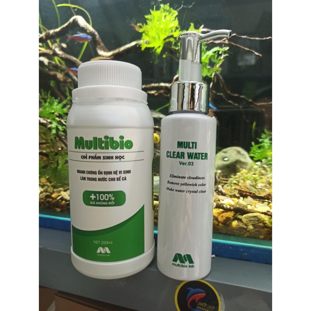Multibio- clear Water- multi Detox-Vi Sinh-Làm Trong Nước Nhanh-Khử Độc-Phân Huỷ Cặn Bã Cho Bể Cá Cảnh,Thuỷ Sinh-shopleo