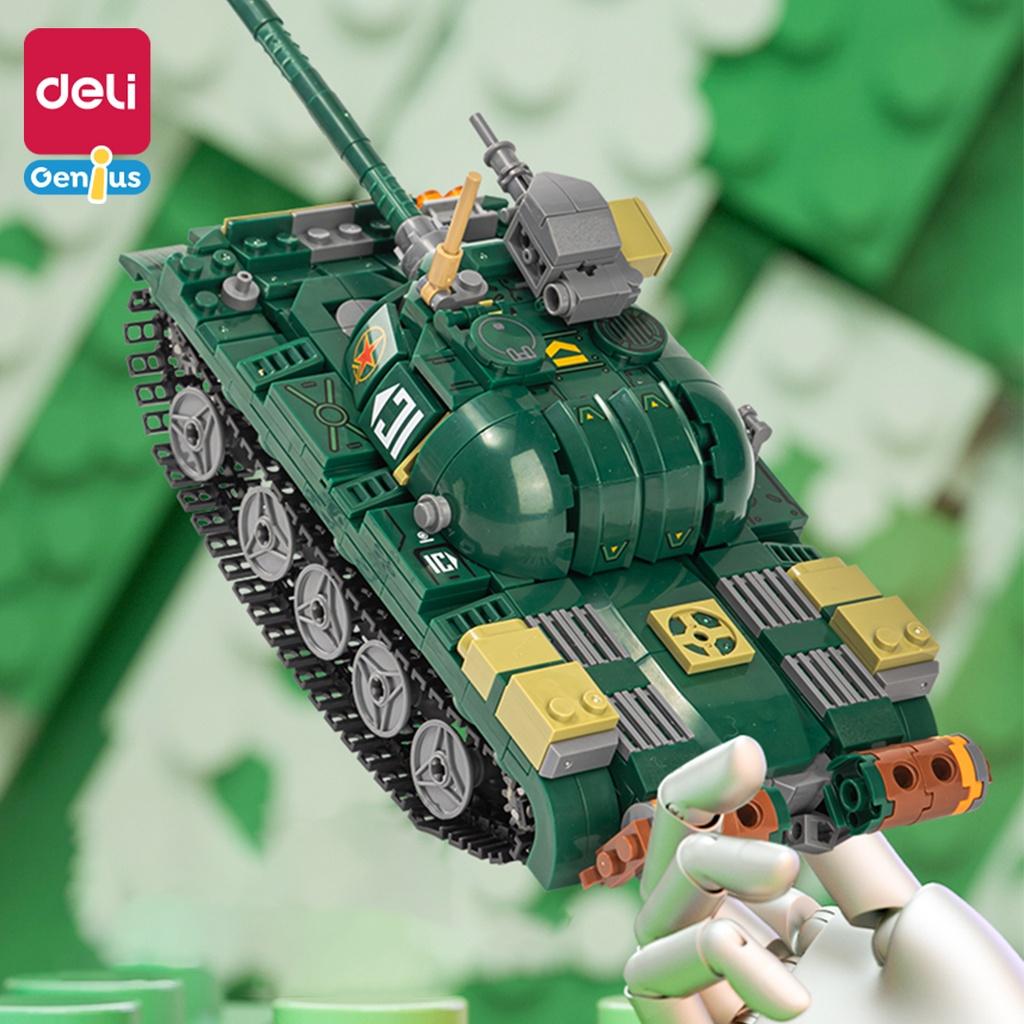 Bộ Đồ Chơi Lắp Ghép Robot Biến Hình Deli - Mô Hình Chiến Hạm, Trực Thăng, Xe Tăng Cao Cấp Cho Bé Thỏa Sức Sáng Tạo - YP118 YP119 YP220