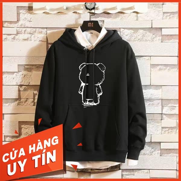 Áo nỉ MonsterX Hoodie gấu rỗng đủ màu form rộng unisex