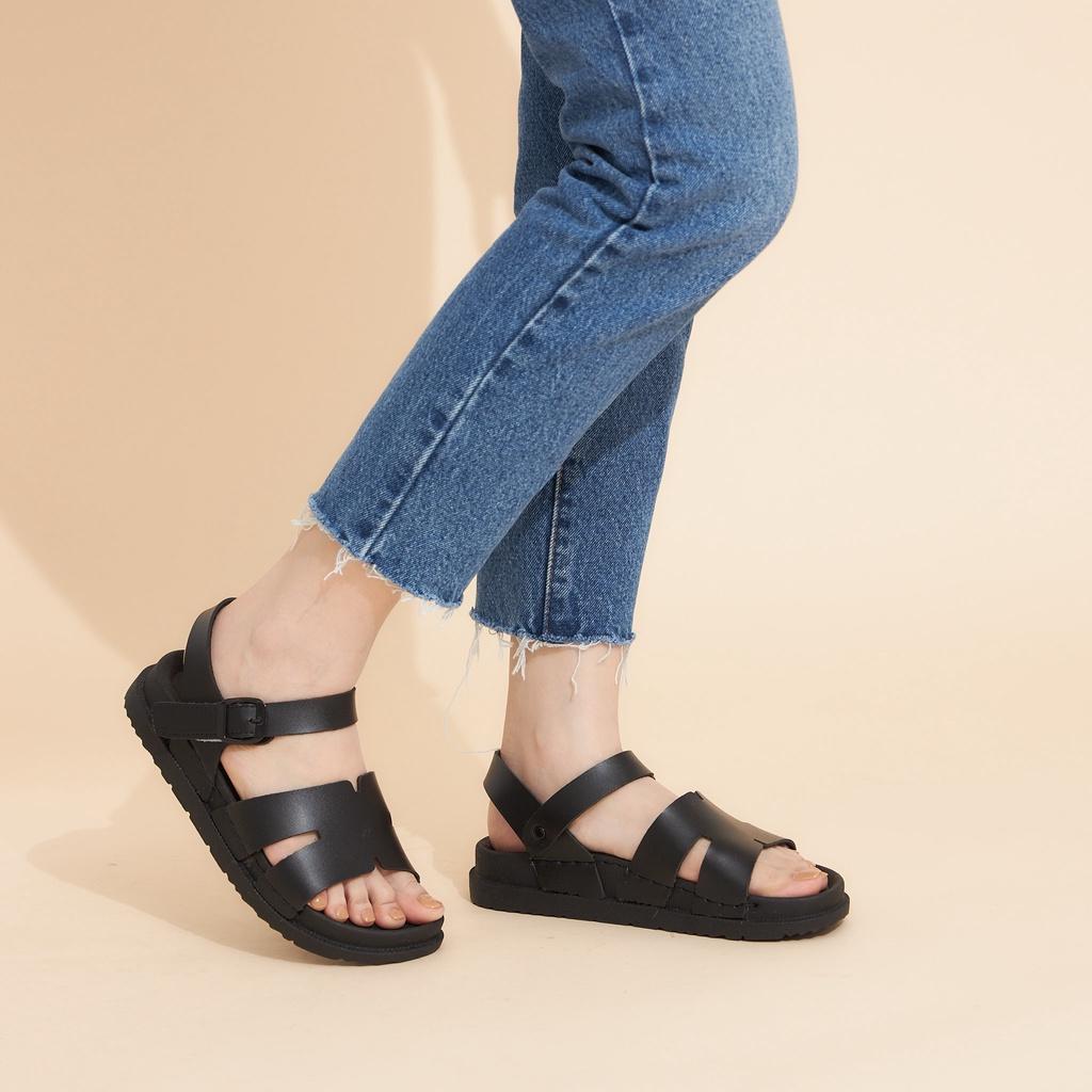 Giày MWC 2946 - Giày Sandal Nữ Quai Chữ H Đế Cao Thanh Lịch Thời Trang