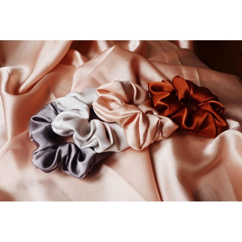 Dây cột tóc lụa scrunchies