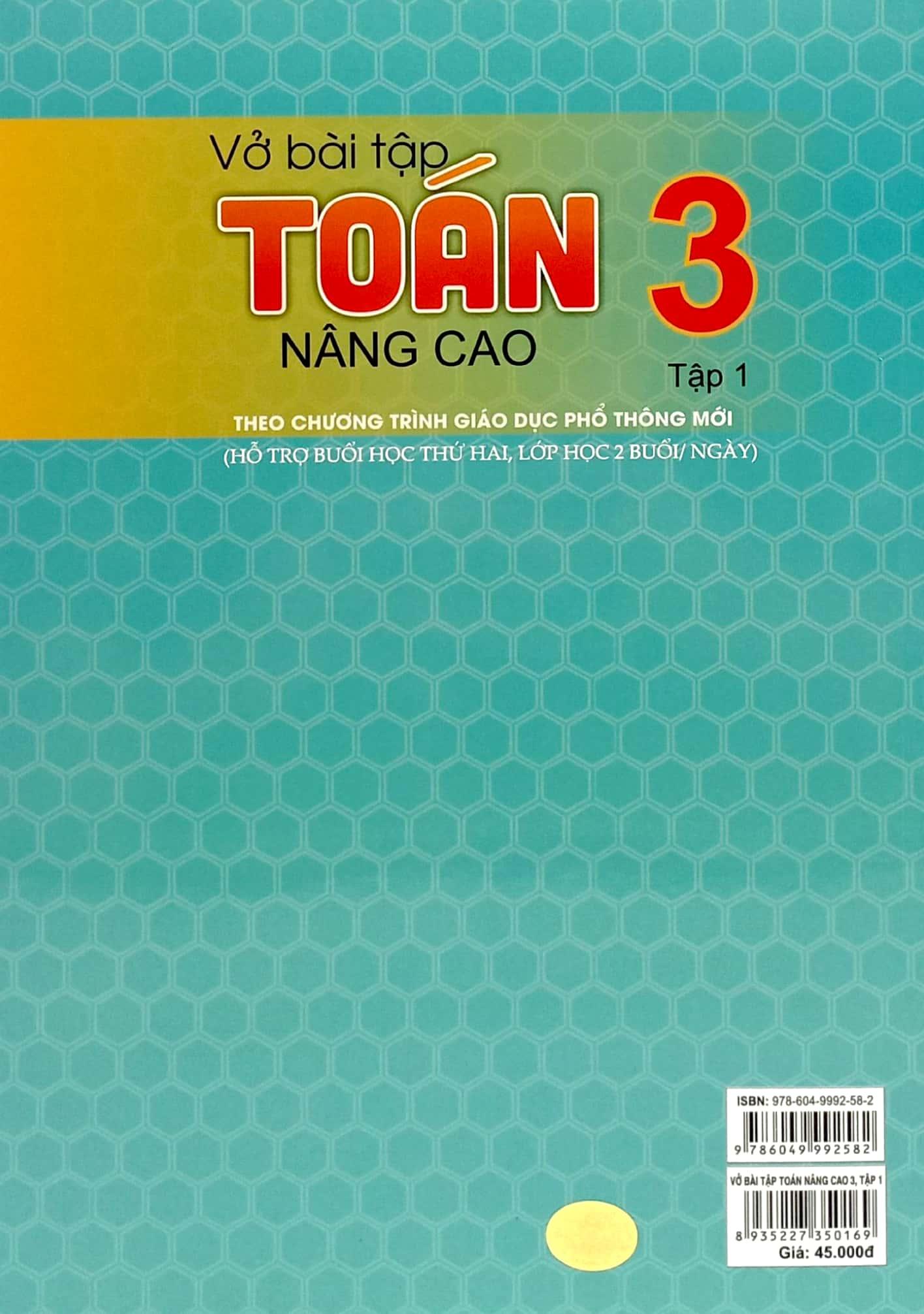 Vở Bài Tập Toán Nâng Cao 3 - Tập 1