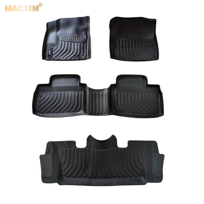 Hình ảnh Thảm lót sàn xe ô tô Toyota Avanza 2022 Nhãn hiệu Macsim chất liệu nhựa TPE cao cấp màu đen