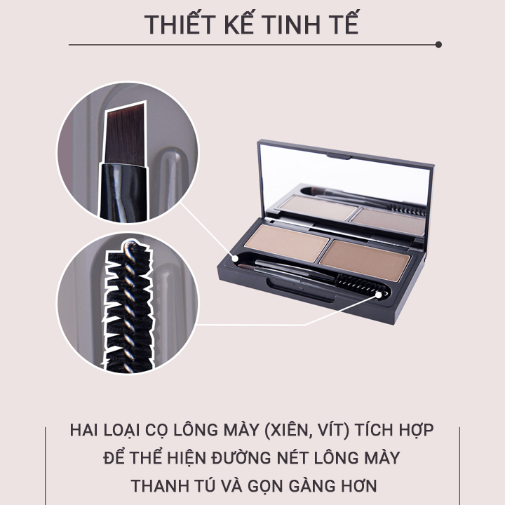 Bộ Kit Kẻ Chân Mày HOPE GIRL NATURAL STYLE EYEBROW KIT