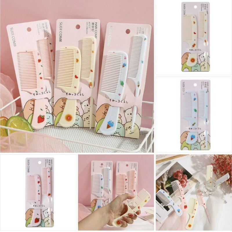 Set 2 Lược Chải Tóc cute