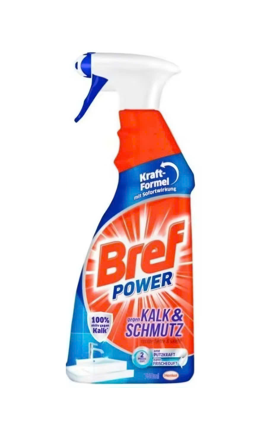 Bình Xịt Tẩy Rửa Đa Năng Bref Power 750ml, nhập khẩu Đức- Tẩy dầu mỡ, Tẩy Bếp, Thiết Bị Nhà Bếp, Nhà tắm, Inox, hiệu quả lên đến 99.9