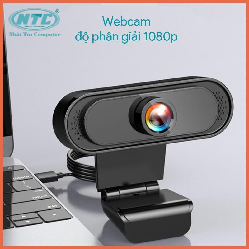 Webcam VSP dạng kẹp FullHD 1080P cực nét - tích hợp micro và phone trên 1 cổng USB (nhiều màu)