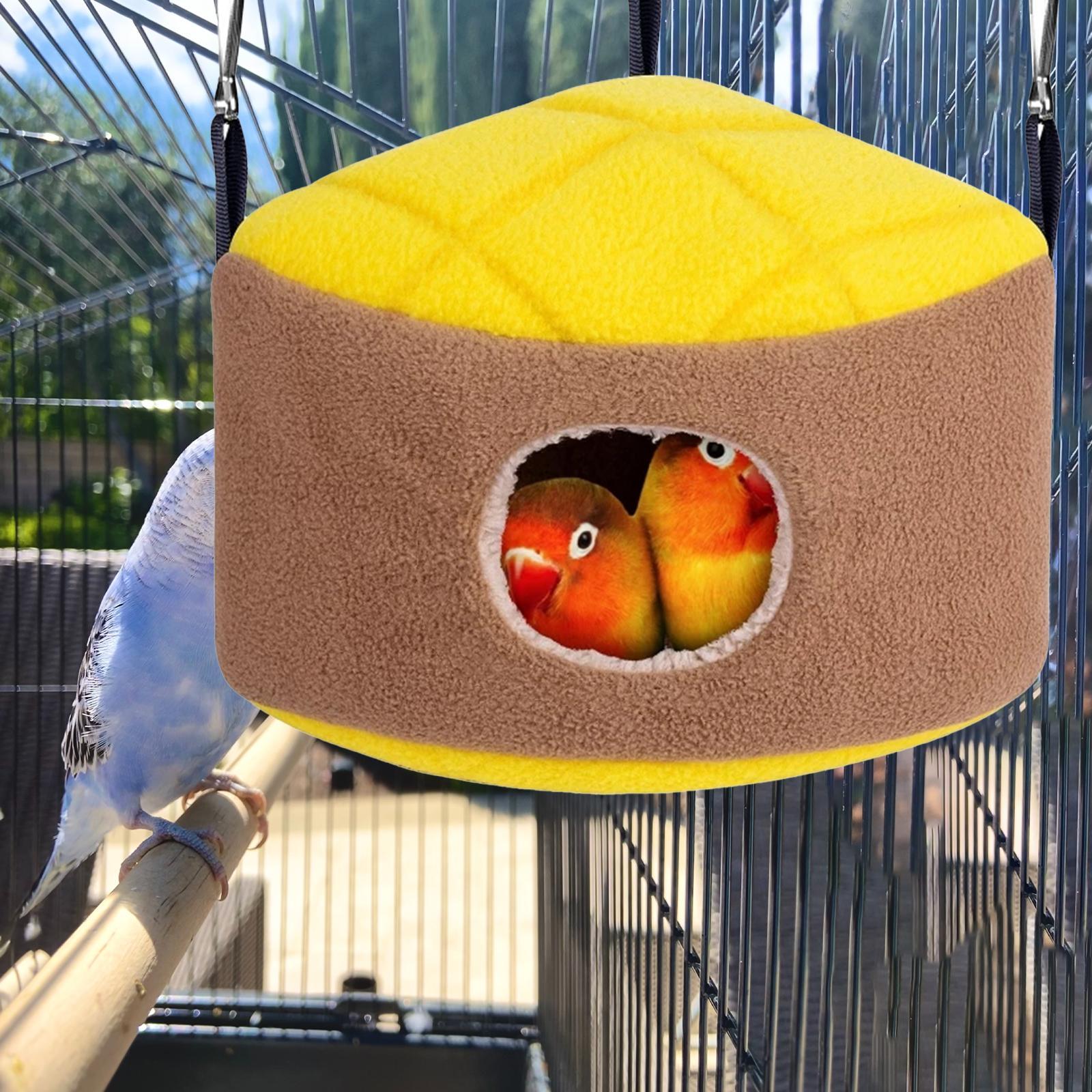 Sugar Glider Hammock Hanging Bed Fleece Soft Winter Warm Triangle Nest House for Rat, Parrot, Ferret, Hamster and Other Small Pet