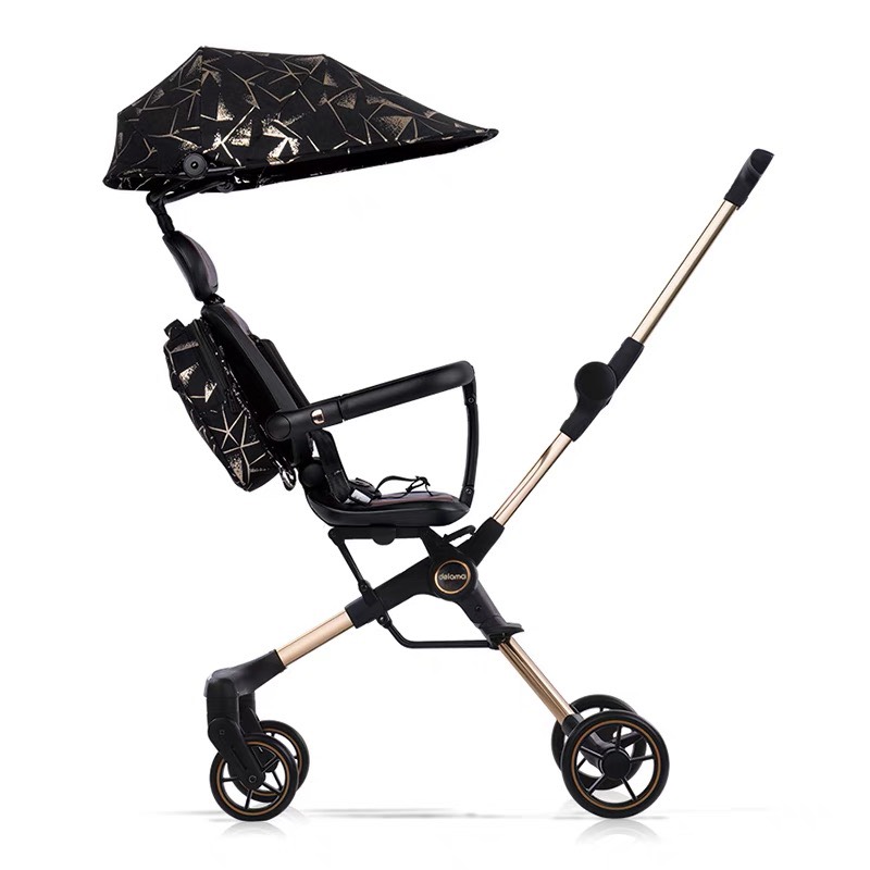 Xe đẩy du lịch gấp gọn DELAMA ROSE GOLD RB1