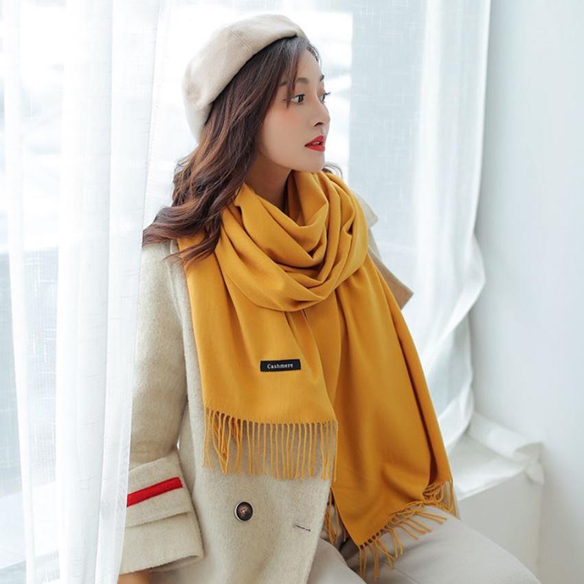 Khăn Choàng Cổ Nữ Cashmere chất vải Len mềm mịn