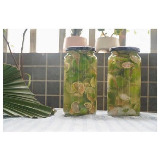 Hũ thủy tinh 1000ml nắp thiết đen